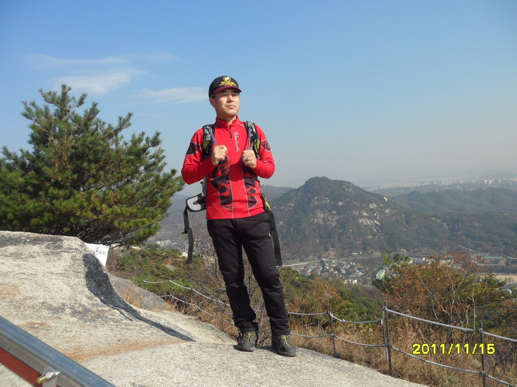인왕산정상에서 본 이미지