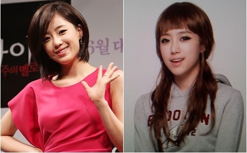 긴머리짧은머리 이미지