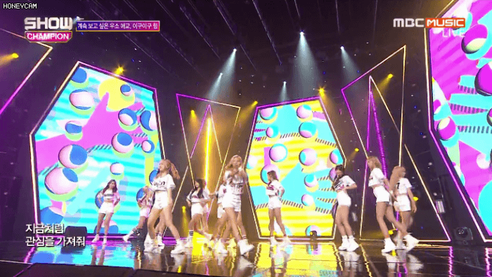 오늘자 쇼챔피언 우주소녀 무대 움짤 | 인스티즈