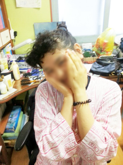 여고생의 집에서 하는 앞머리파마 | 인스티즈