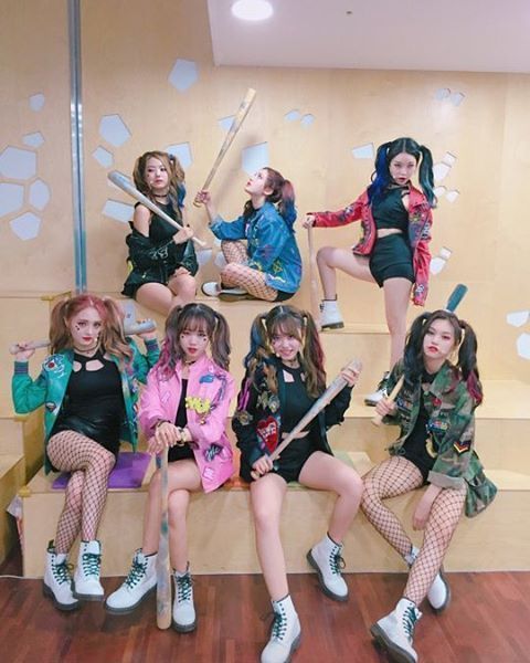 다같이 할리퀸 코스프레한 아이오아이 | 인스티즈