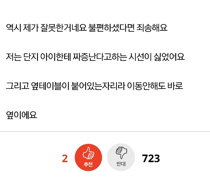 아이가 국에 깍두기넣은게 그렇게 화낼일인가요? | 인스티즈