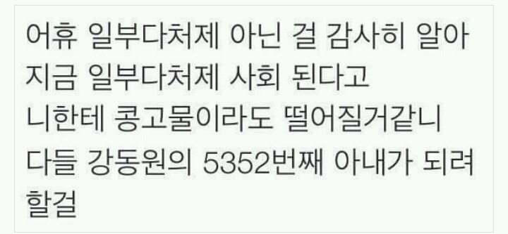 일부다처제 도입에 대한 일침 | 인스티즈