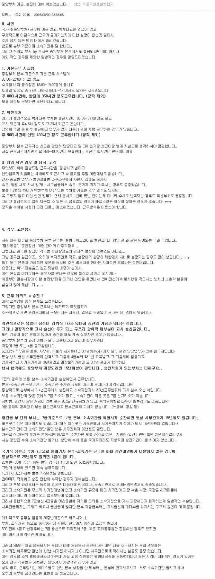 7급 공무원 실제 업무량ㄷㄷㄷ | 인스티즈