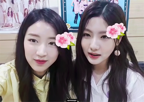 오늘자 구구단 브이앱 하나 혜연.gif | 인스티즈