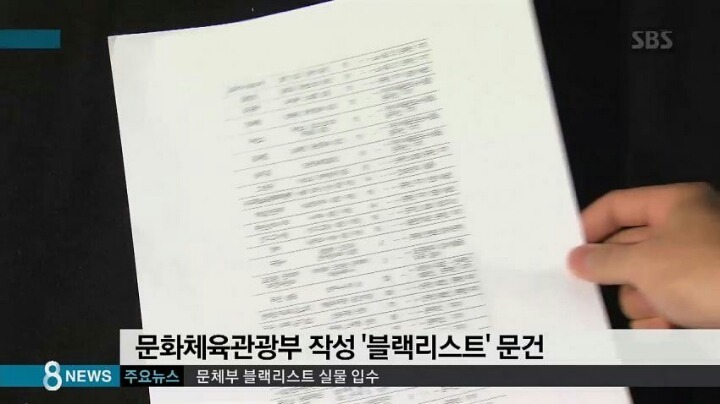 문체부 블랙리스트 입수 (사유 포함) | 인스티즈