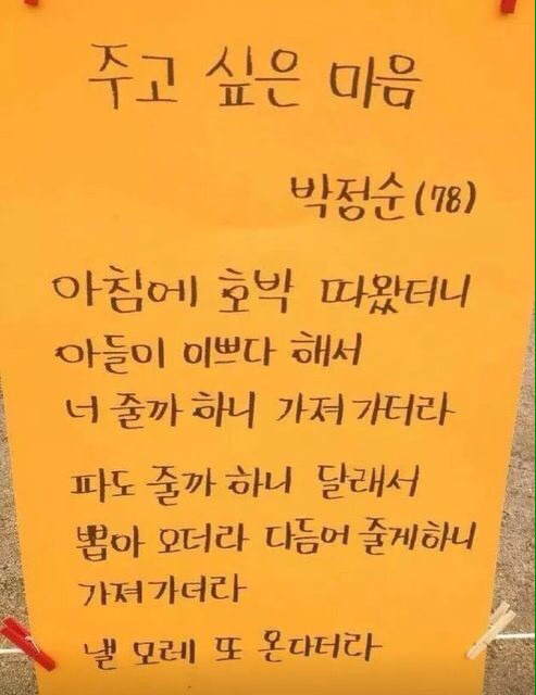 막 한글배운 할머니들이 쓴 글 14선 | 인스티즈