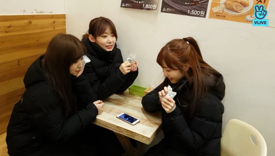 아이즈원 샄낰히 3인 한파체험 브이라이브 | 인스티즈