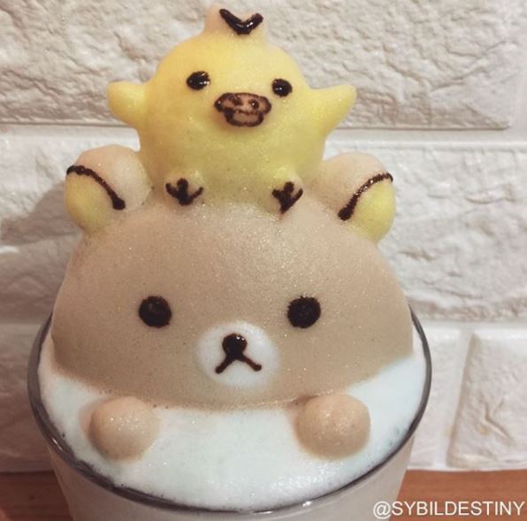 따뜻한 라떼 한 잔! 3D동물 아트라떼 gifjpg | 인스티즈