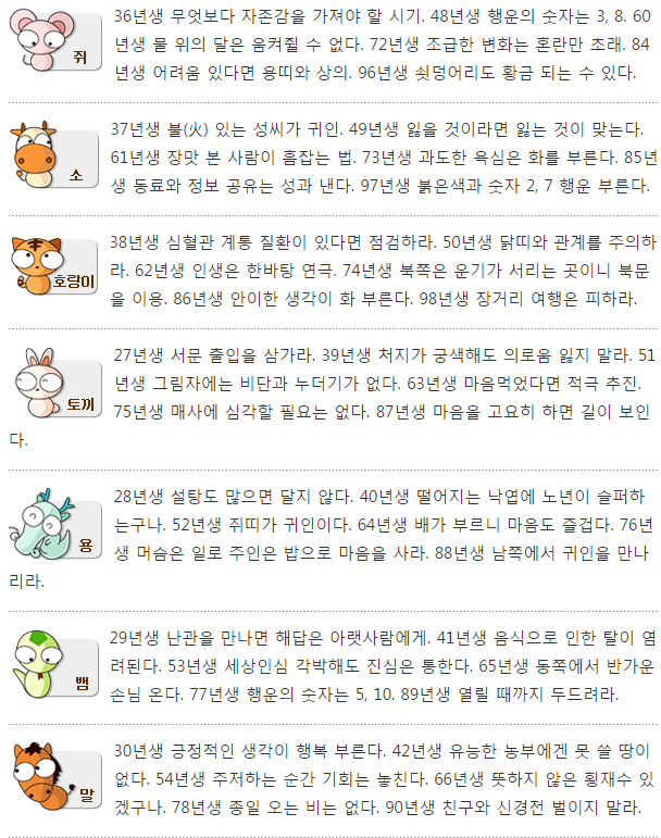 10,12.목.오늘의 운세 | 인스티즈