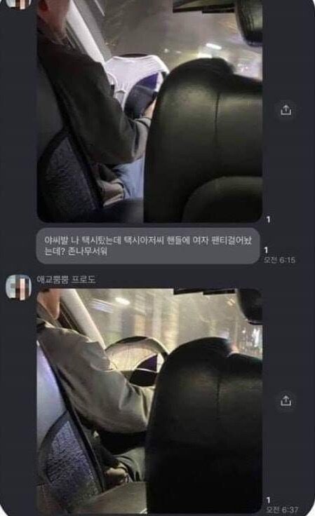 핸들에 여자 팬티 걸어놓은 택시 | 인스티즈