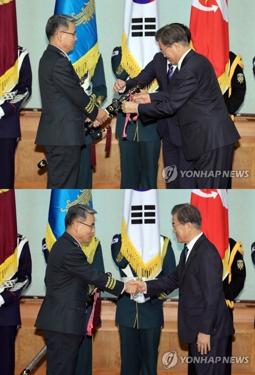 문 대통령 군 장성급 승진자 및 보직 신고식 | 인스티즈