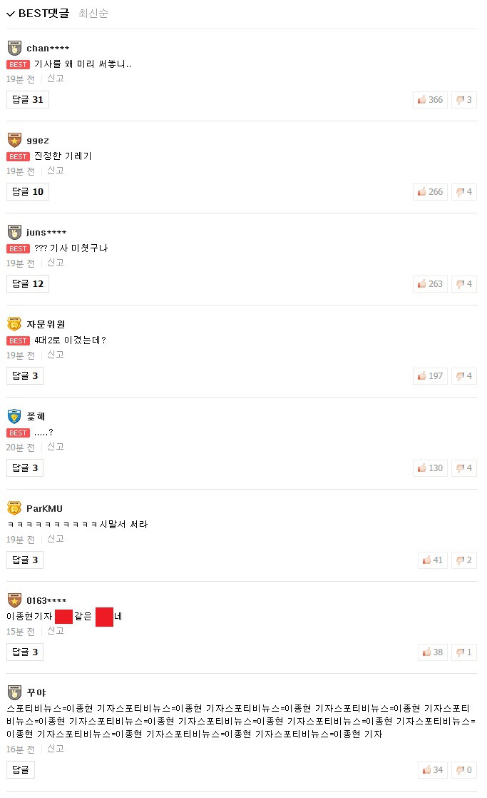 기사 미리 써놨다가 개털리고 있는 기자 | 인스티즈
